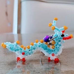 Dragon Beaded Key Chain